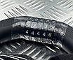 Замок на велосипед велозамок KLS Chainlock 6 ланцюговий кодовий 6x1000 мм чорний, фото 4