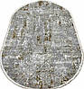 Сучасний турецький овальний килим VOYAGE 1658D GREY-GOLD, фото 2