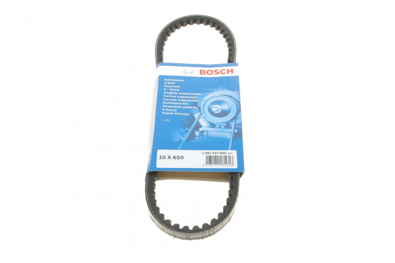 Ремінь генератора VW T4 1.9D TD 00-03 Peugeot 405 309 205 1.8 1.9D 88-97 10x650  1 987 947 680