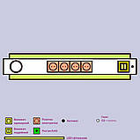 Панель приліжкова універсальна Медфлоу-09 з верхньою і нижньою підсвіткою, фото 2