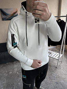 Зимовий худі з начосом молочний Grand