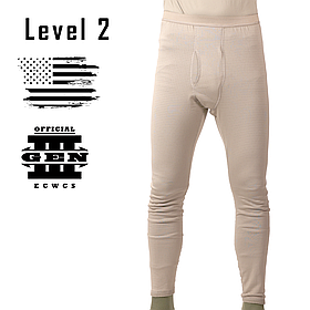 Штани термобілизни, Розмір: XX-Large Regular, ECWCS GEN III Level 2, Колір: Tan