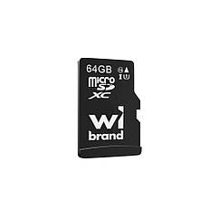 Мапа пам'яті Wibrand MicroSDHC 64gb UHS-1 10 Class Колір Чорний