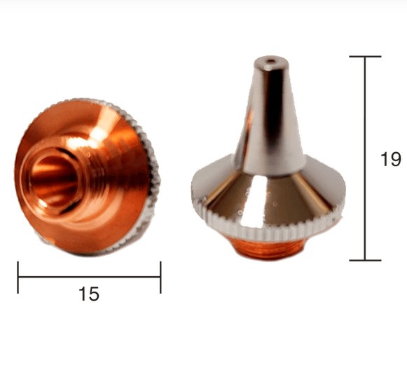 Подвійне сопло 1.5 mm D15 H19 M8 tube, Trumpf