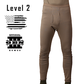 Штани термобілизни, Розмір: Medium Regular, ECWCS GEN III Level 2, Колір: Coyote Brown