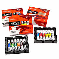 Фарби акрилові Rosa Studio набір 12 кв. по 20 мл блістер 9074769