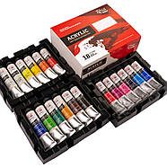 Фарби акрилові Rosa Studio набір 18 кв. по 20 мл 9074770, фото 4