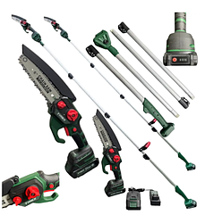 Акумуляторна ланцюгова пила (висоторіз) 2.8м із акумулятором на 21V 2.0Ah TIREX TRCCSA6-21V