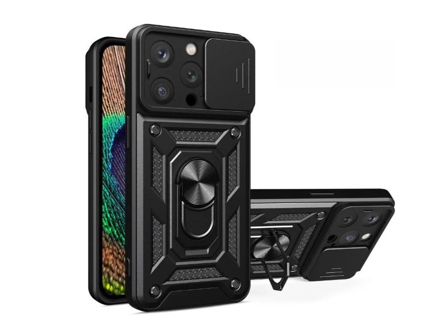 Ударостійкий чохол Camshield Serge Ring for Magnet для Apple Iphone 15 Pro Max, фото 1