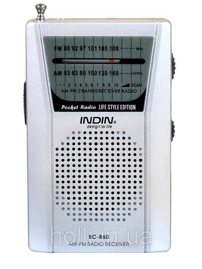Радіоприймач Indin BC-R60 - FM\AM, мініатюрне радіо на батарейках, міні радіо незамінний в наші дні