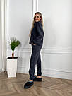 Костюм ФЛІСОВИЙ ЖІНОЧИЙ прогулянковий р.40-62 ГРАФІТ TEVI 5270/1, фото 2