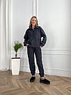 Костюм ФЛІСОВИЙ ЖІНОЧИЙ прогулянковий р.40-62 ГРАФІТ TEVI 5270/1, фото 8