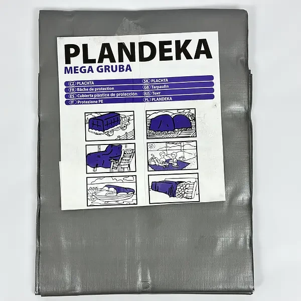 Тент 260 г/м2 4х6м "PLANDEKA" поліпропіленовий двосторонній