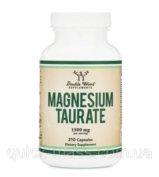 Магній таурат Double Wood Magnesium Taurate 1500 mg 210 capsules, фото 1