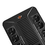 Джерело безперебійного живлення LogicPower LP-UL1000VA-8PS (600Вт) з акумулятором, фото 3