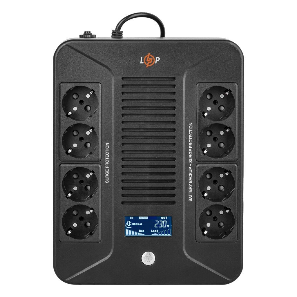 Джерело безперебійного живлення LogicPower LP-UL1000VA-8PS (600Вт) з акумулятором