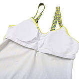 Купальник-сукня 2XL 50 жовтий жіночий роздільний танкіні великий розмір, фото 8