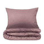 Постільна білизна євро страйп сатин Ярослав диз.№05 бурбон, фото 4