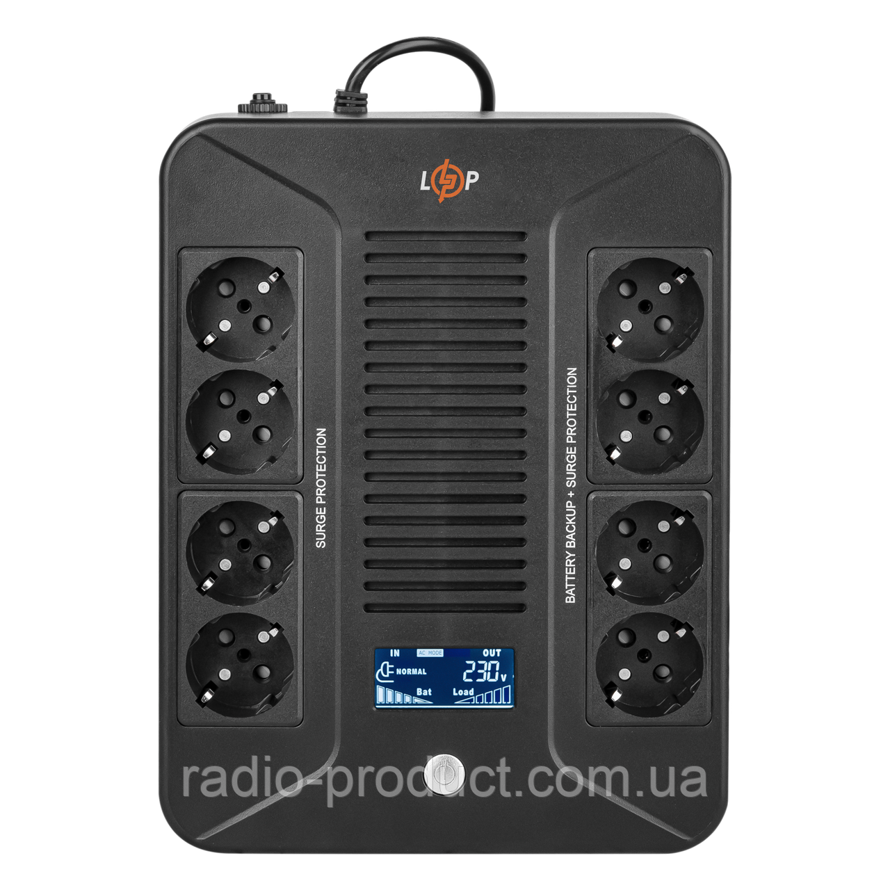 Лінійно-інтерактивне ДБЖ LP-1000VA-8PS (600Вт)