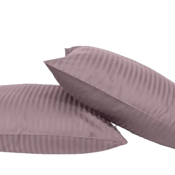 Наволочка 40х60см страйп сатин Ярослав №05 бурбон, фото 1