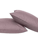 Постільна білизна євро страйп сатин Ярослав диз.№05 бурбон, фото 2