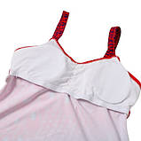 Купальник-сукня 2XL 50 червоний жіночий роздільний танкіні великий розмір, фото 6