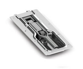 Замок бортовий врізний 120х278 мм