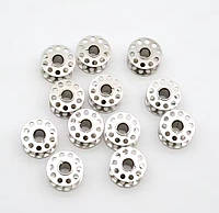 Шпульки для побутових швейних машин (20*11мм) металеві, перфорація (6417)