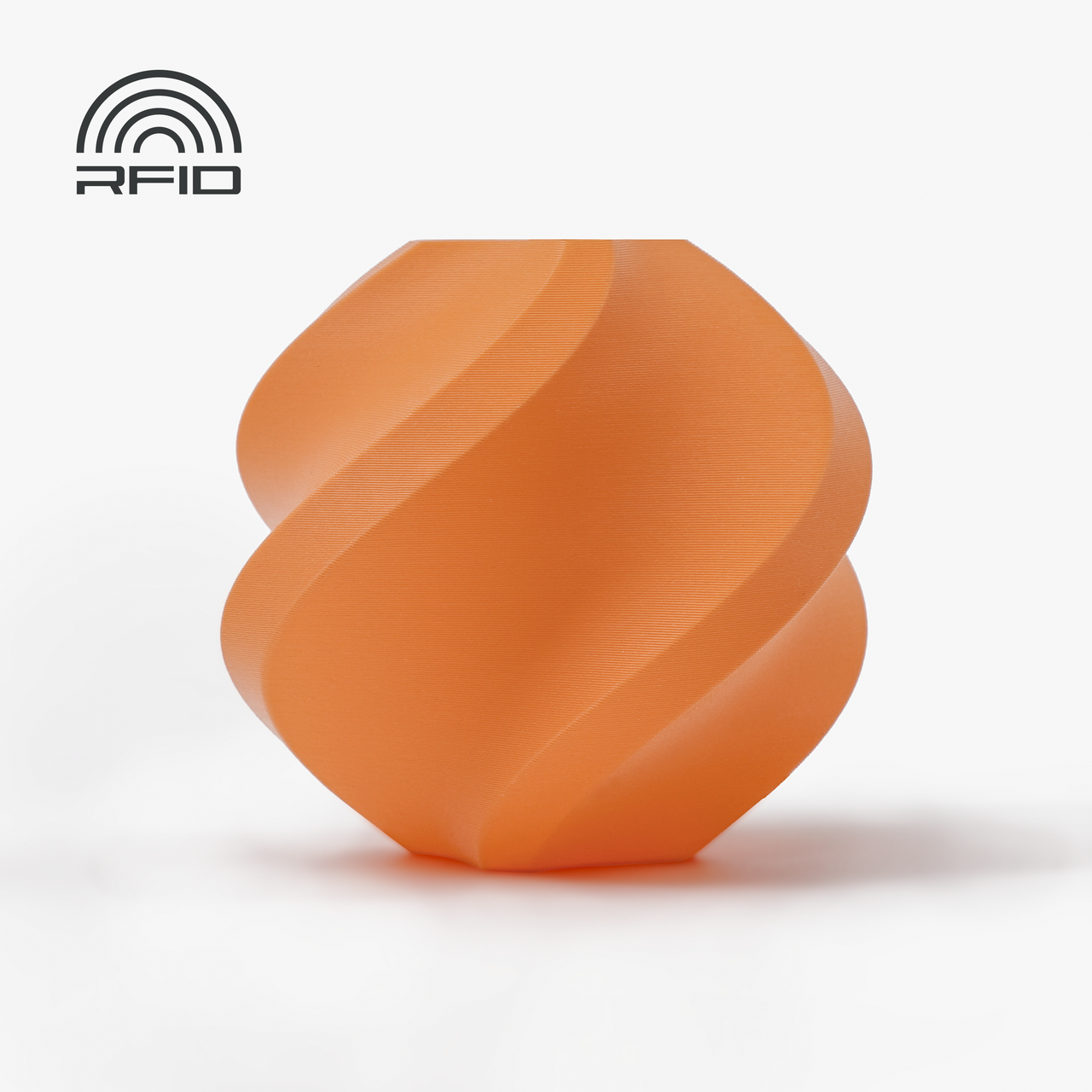 Пластик філамент для 3Д-друку Bambu Lab PLA Matte Mandarin Orange (11300), Reusable Spool, 1.75мм, 1кг, 315м, 190-230°C, Помаранч