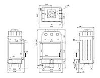 Камінна топка BOKAR 655047 L (14,5 kW ) white ceramatex, фото 10