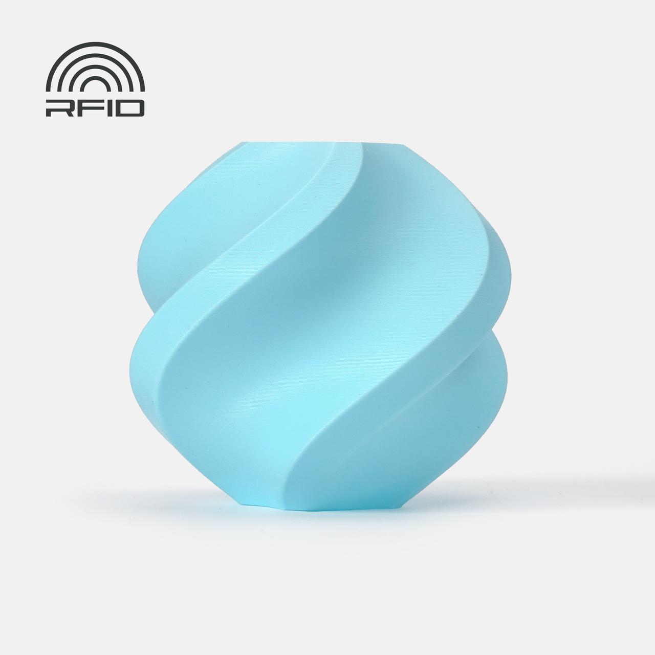 Пластик Bambu Lab PLA Matte Ice Blue (11601), Reusable Spool, 1.75мм, 1кг, 315м, 190-230°C, Блакитний філамент для 3Д-друку, фото 1