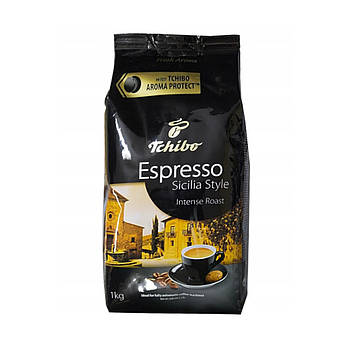 Кава Tchibo Espresso Sicilia Style в зернах 1 кг (4061445008293)