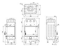 Камінна топка BOKAR 655047 R (14,5 kW ) white ceramatex, фото 10