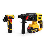 АКБ набір 2в1 DeWalt 36V (Перфоратор DCH133NT + Міні-болгарка DCG125N-18V) Набір 2в1 Деволт, фото 3