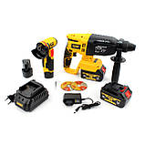 АКБ набір 2в1 DeWalt 36V (Перфоратор DCH133NT + Міні-болгарка DCG125N-18V) Набір 2в1 Деволт, фото 8