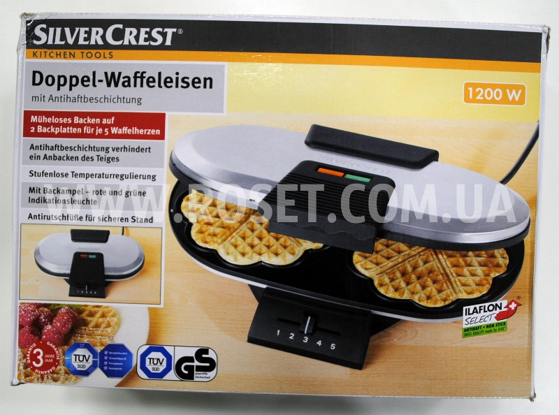 Вафельница электрическая - Silver Crest Doppel-Waffeleisen KH 1181 1200 ...