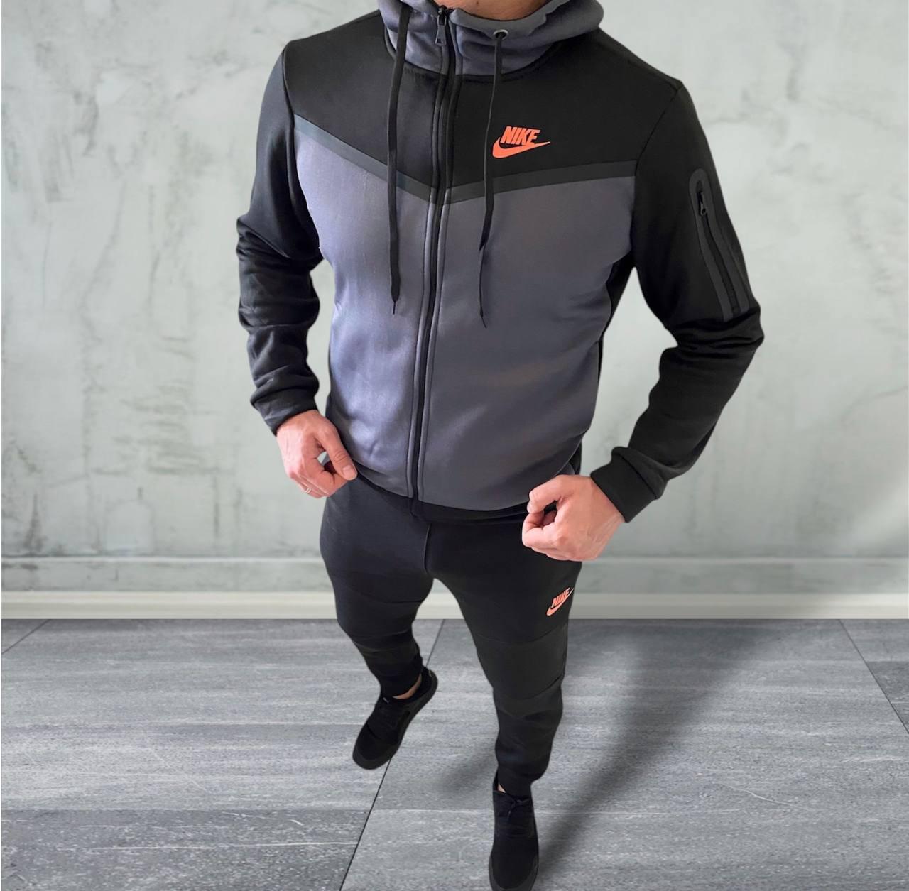 Теплий чоловічий спортивний костюм Nike Teach Fleece