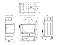Камінна топка BOKAR 755047 L (15,2 kW ) white ceramatex, фото 10