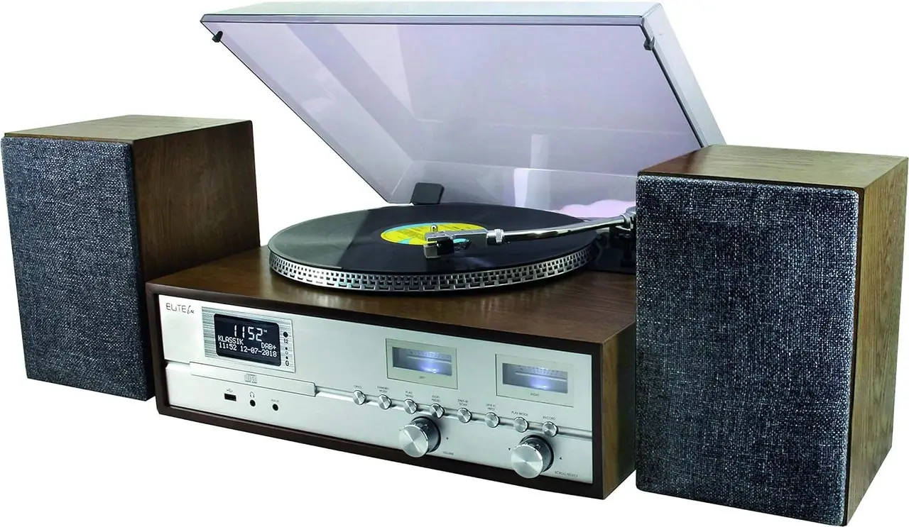 Уцінка Музичний центр Вініловий програвач у ретро стилі Soundmaster Elite line PL880, Німеччина