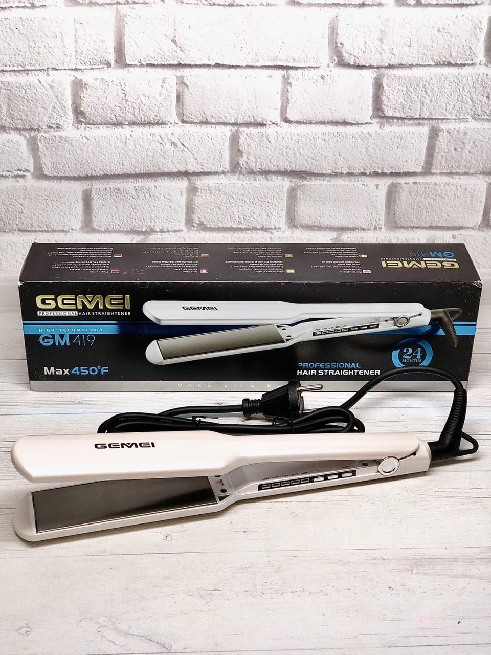 Випрямляч для волосся Gemei Gm-419, фото 1