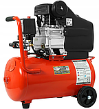 Компресор повітряний масляний 24л Notig Tools 1,7 кВт масляний компресор 24л робота без перегріву, фото 2