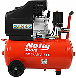 Компресор повітряний масляний 24л Notig Tools 1,7 кВт масляний компресор 24л робота без перегріву, фото 4