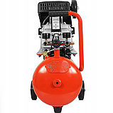 Компресор повітряний масляний 24л Notig Tools 1,7 кВт масляний компресор 24л робота без перегріву, фото 3