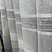 Готовий Турецький тюль з льону Розмір 300x270 Якісна гардина з льону
