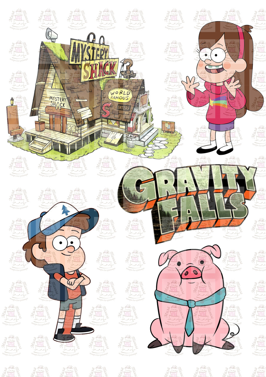 Вафельна картинка на торт Gravity Falls (101477)