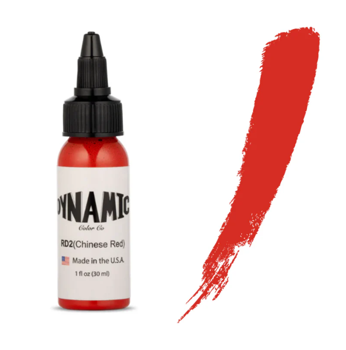 30 мл Тату-фарба Dynamic Chinese Red