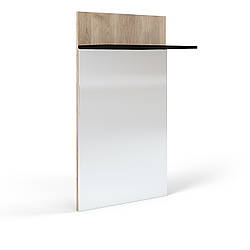 Стильне сучасне настінне дзеркало в коридор передпокій з полкою для речей 60*107 см Амбре Світ Меблів