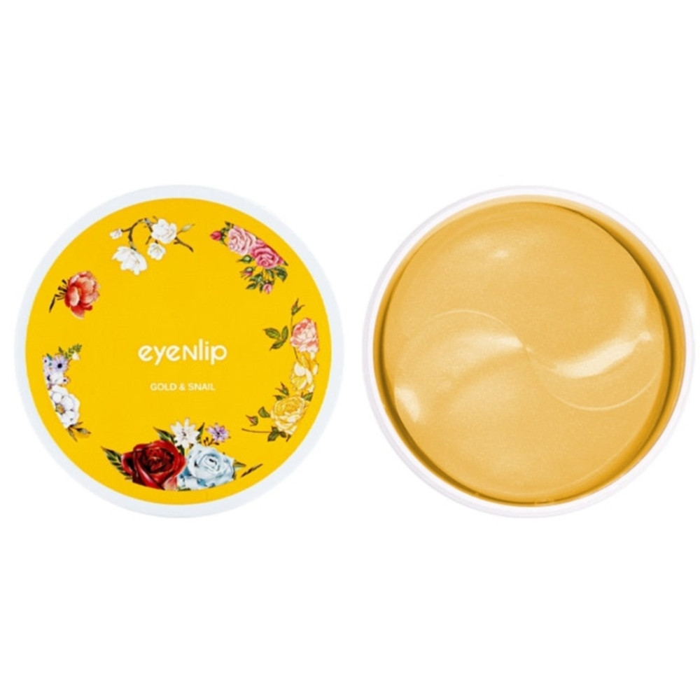 Гідрогелеві патчі для очей з золотом і муцином равлика Eyenlip Gold & Snail Hydrogel Eye Patch (8809555250142), фото 1