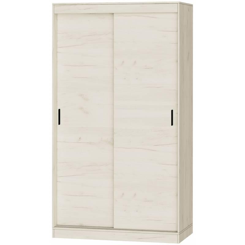 Шафа Купе 2-дверний Еверест Соната-120 120х60х217 см крафт білий, фото 1