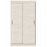 Шафа Купе 2-дверний Еверест Соната-120 120х60х217 см крафт білий, фото 3